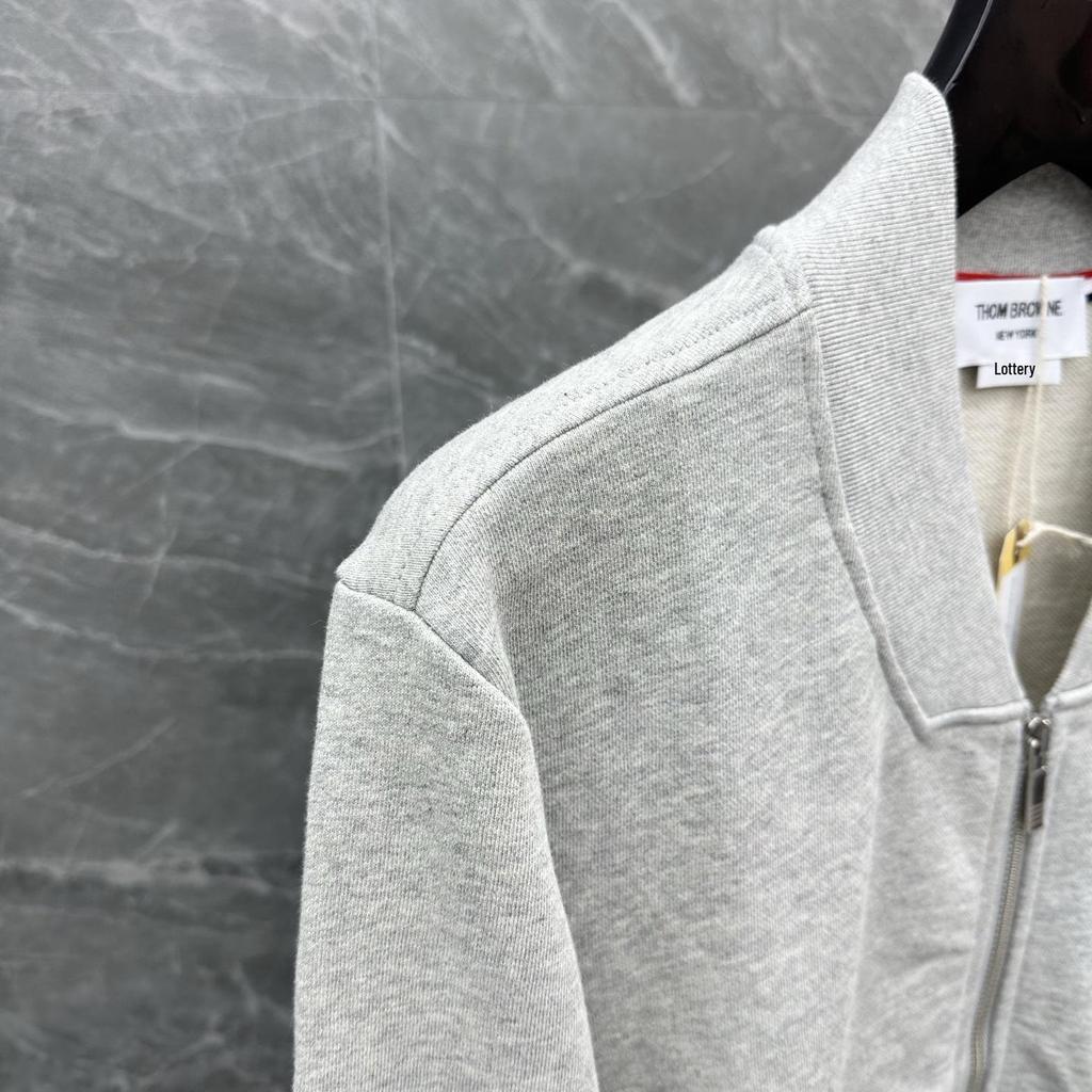 TB Autumn/Winter Four-Bar Baseball Collar Hoodie Zip Cardigan (Unisex)