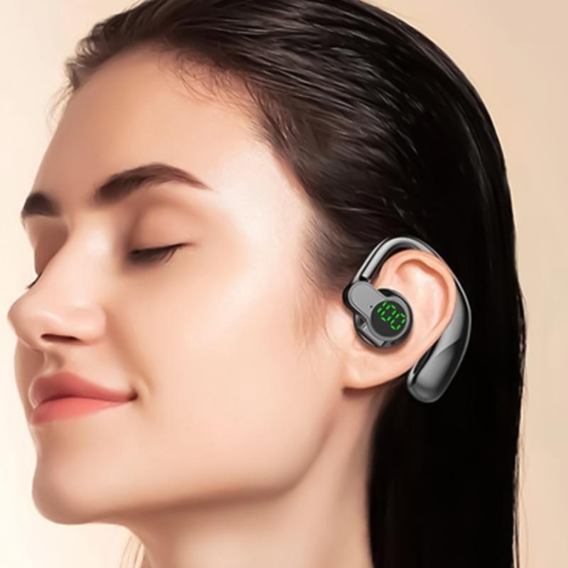 True Wireless Bluetooth-compatible Headphones with High Fidelitys Sound and Ergonomic Ear Hook for Stability During Exercise