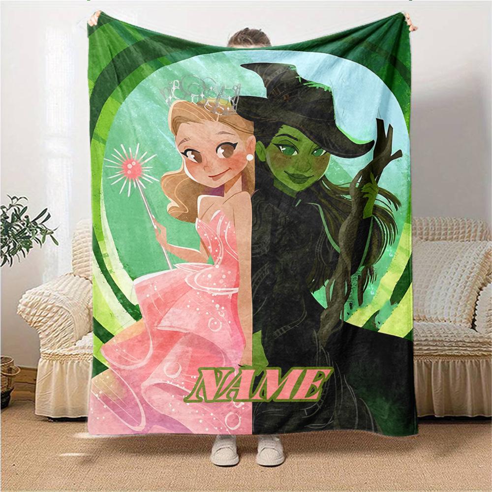 Custom Name "Magic Friendship" Blanket for Couch & Bed, Plush Cozy Fuzzy Blanket Super Soft & Warm Blankets for Fall and Winter. 0908373