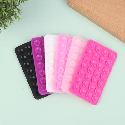 Silicone World Square Silicone Mobile Phone Fixing Suction Cup Car Mounted Bracket Phone Case Universal Anti Slip Suction Cup