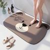 Cartoon Bear Diatom Mud Floor Mat Bathroom Non-Slip Absorbent Foot Mat Household Toilet Quick-Drying Dirt-Resistant Floor Mat