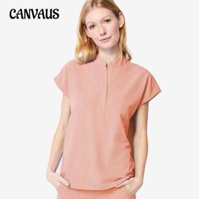 Plus Size Sleeveless Solid Color Doctor and Nurse Work Suit for Women