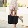 Solid Color, Large Capacity Bag, Women's, New Style, Fashionable, Retro, Tote Bag, Versatile, Single Shoulder Mother Bag