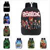 Roblox Pattern Kids School Backpack With Large Capacity And Durable Polyester Material