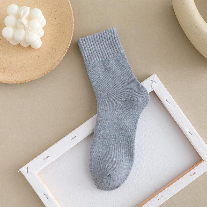 Autumn and Winter Style Loop Socks for Men, Trendy Mid-calf Socks, Retro Thick Thread Socks, Thickened and Fleece Warm Towel Socks