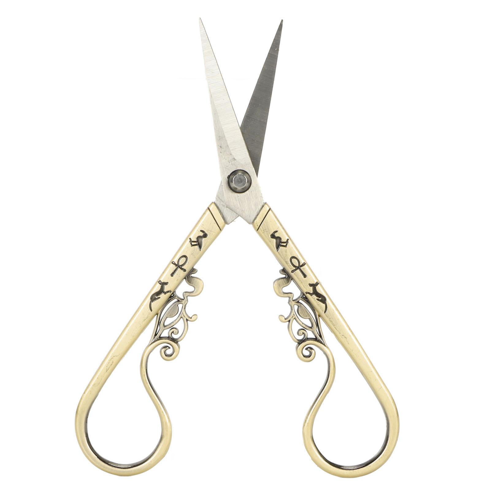 

Ножницы для шитья и вышивки, винтажные ножницы для резки бумаги и ткани из нержавеющей стали для домашнего хозяйства бронзовый