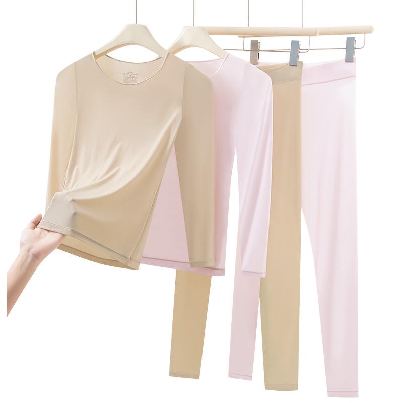 Unisex Children's Seamless Round Neck Base Layer for Warmth and Skin Beauty