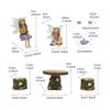 Outdoor Resin Flower Fairy Ornaments for Balcony and Garden Decor
