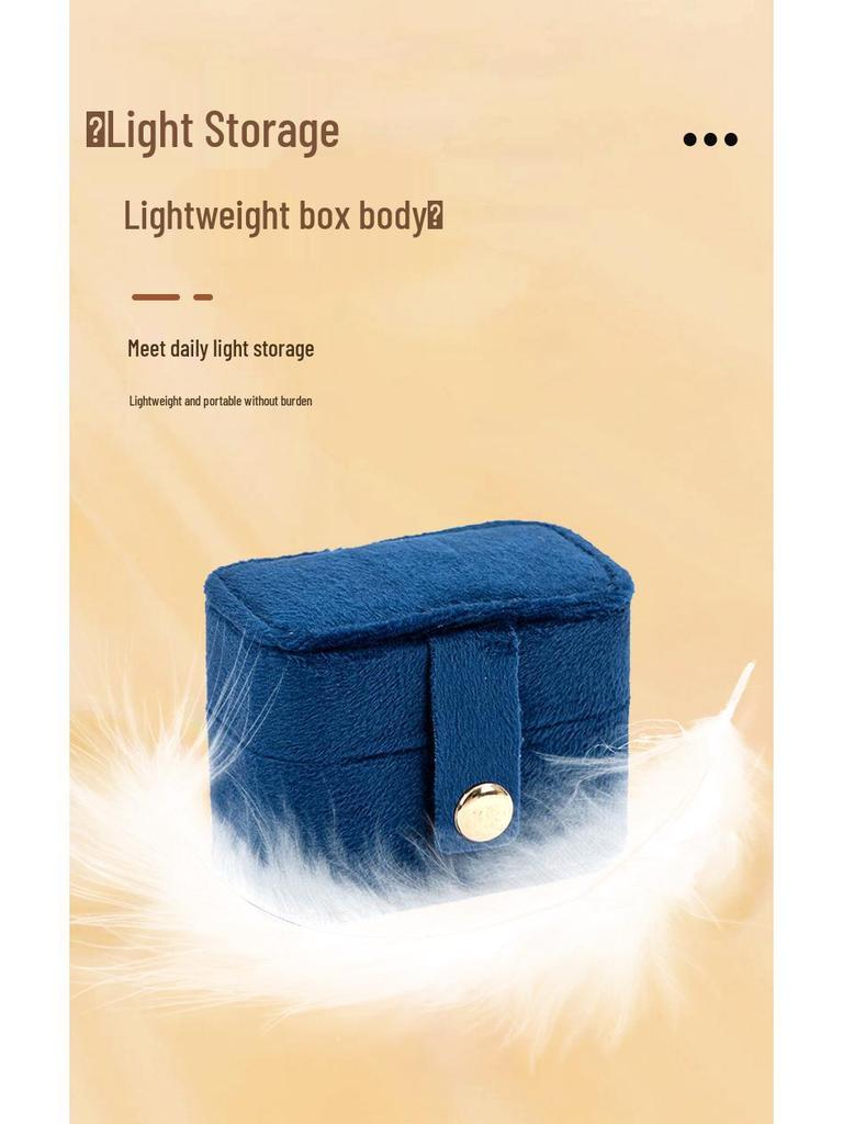 Minimalist Velvet Ring & Stud Earrings Gift Box