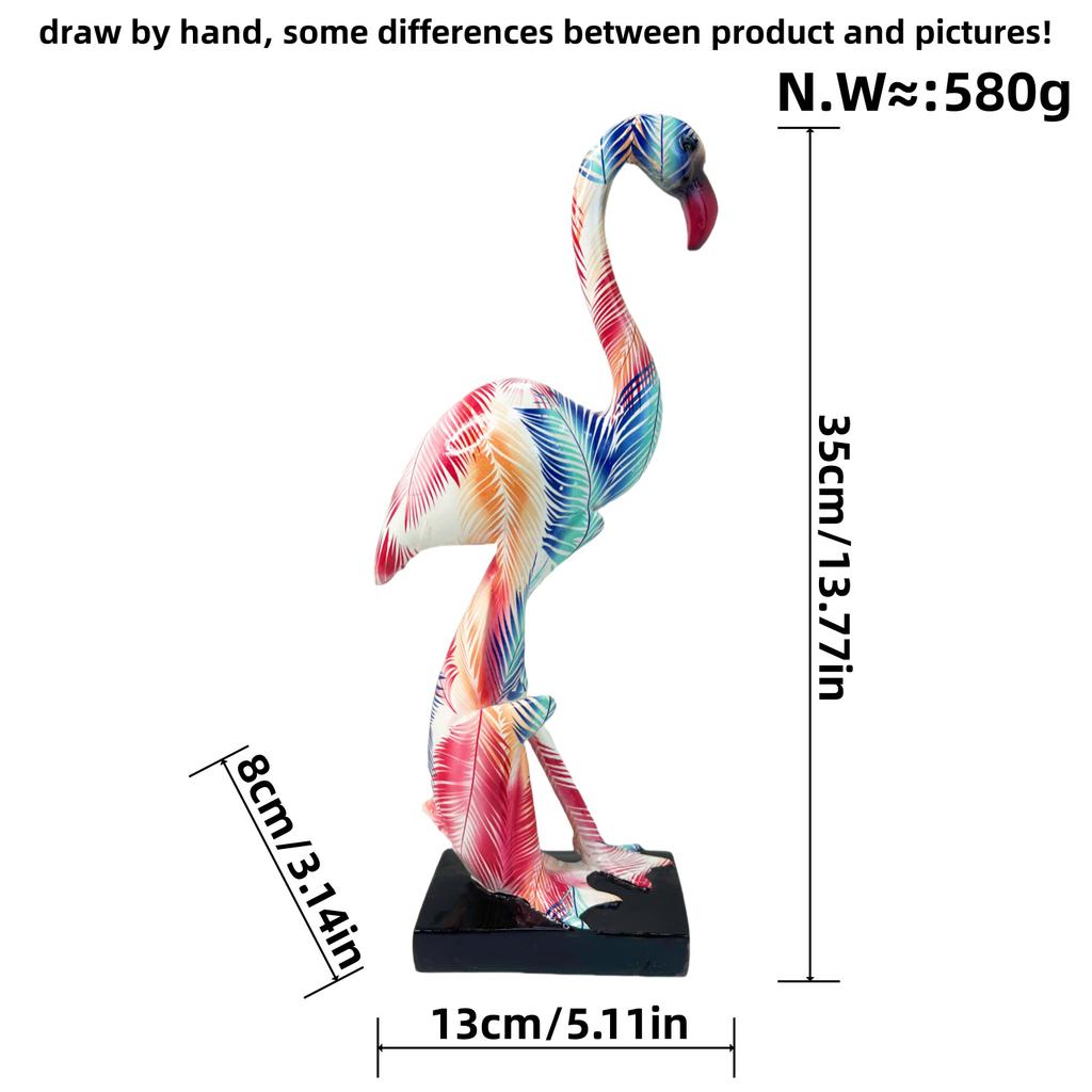 New Flamingo Ornaments Colorful Resin Crafts Home Living Room Entrance TV Cabinet Decoration Gifts