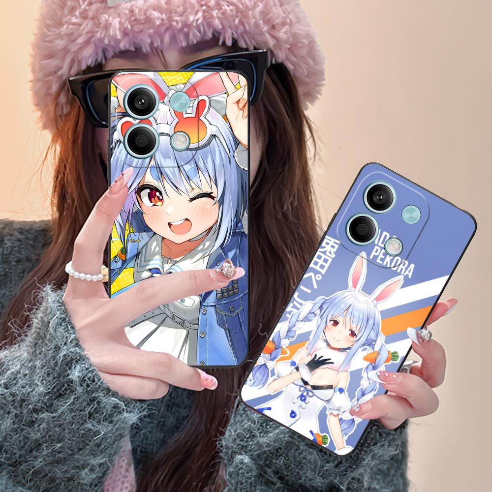 Holo Usada Pekora Matte TPU Mobile Phone Case for POCO M7 M6 M5 M4 M3 X7 X6 X5 X4 X3 Pro GT 5G Colorful Printing Cover