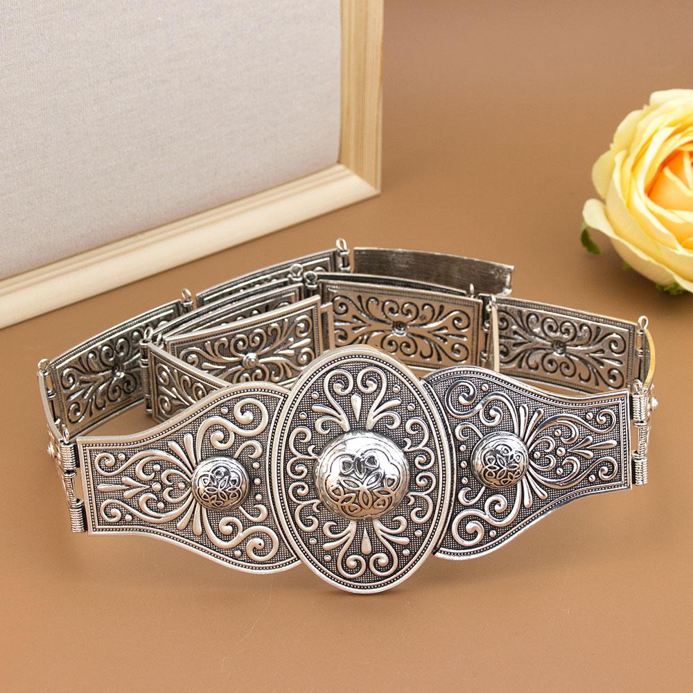 Винтажный славянский кавказский турецкий женский поясной ремень металл металл арабесковый рельефный узор славянские традиционные свадебные украшения