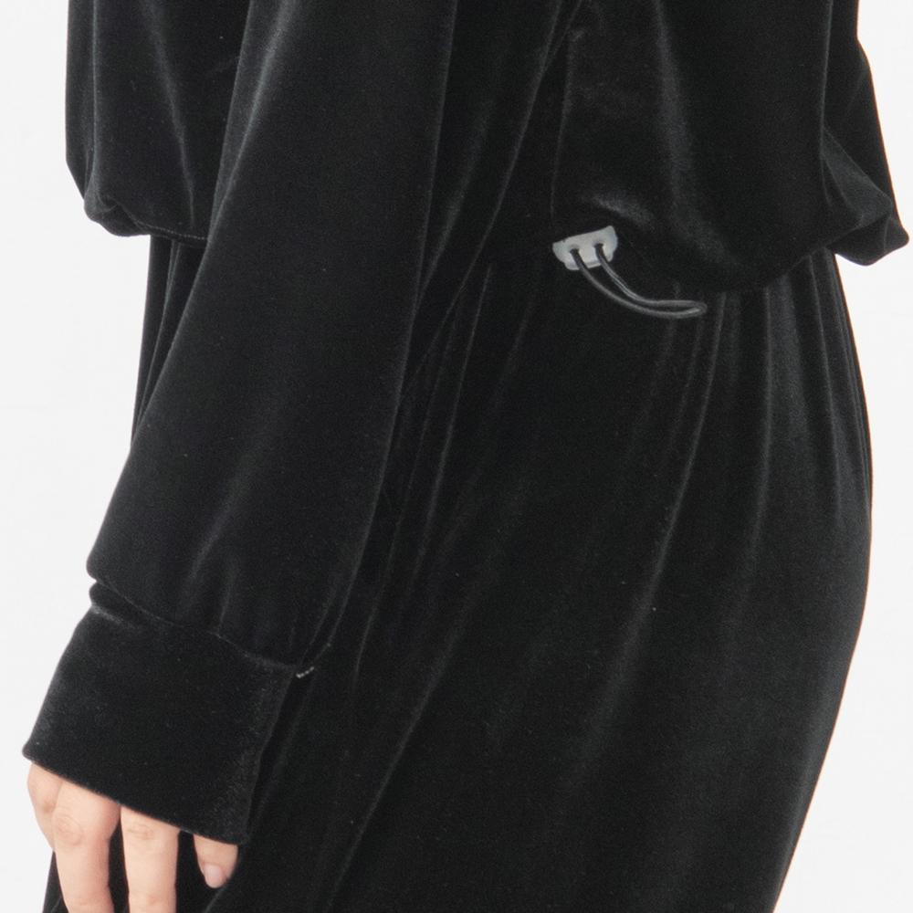 DURAN Velvet High-Neck Hoodie Dtf3W-4127 2 Colors