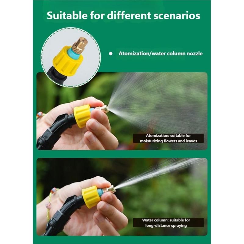 Electric Garden Sprayer 3 Nozzles USB Rechargeable Lightweight Plastic for Adjustable Water Sprayer Garden Irrigation