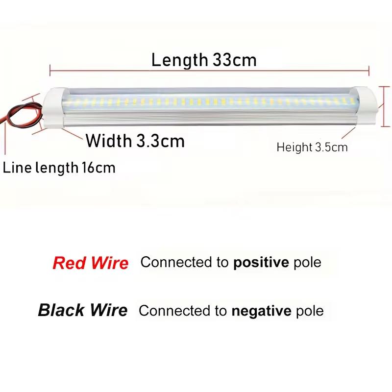 1PC 12V-80V Bright LED Car Interior Light Universal Cabin Ceiling Reading Lamp With Switch For Trailer Car RV Van Camper Caravan Dome Lights 6
