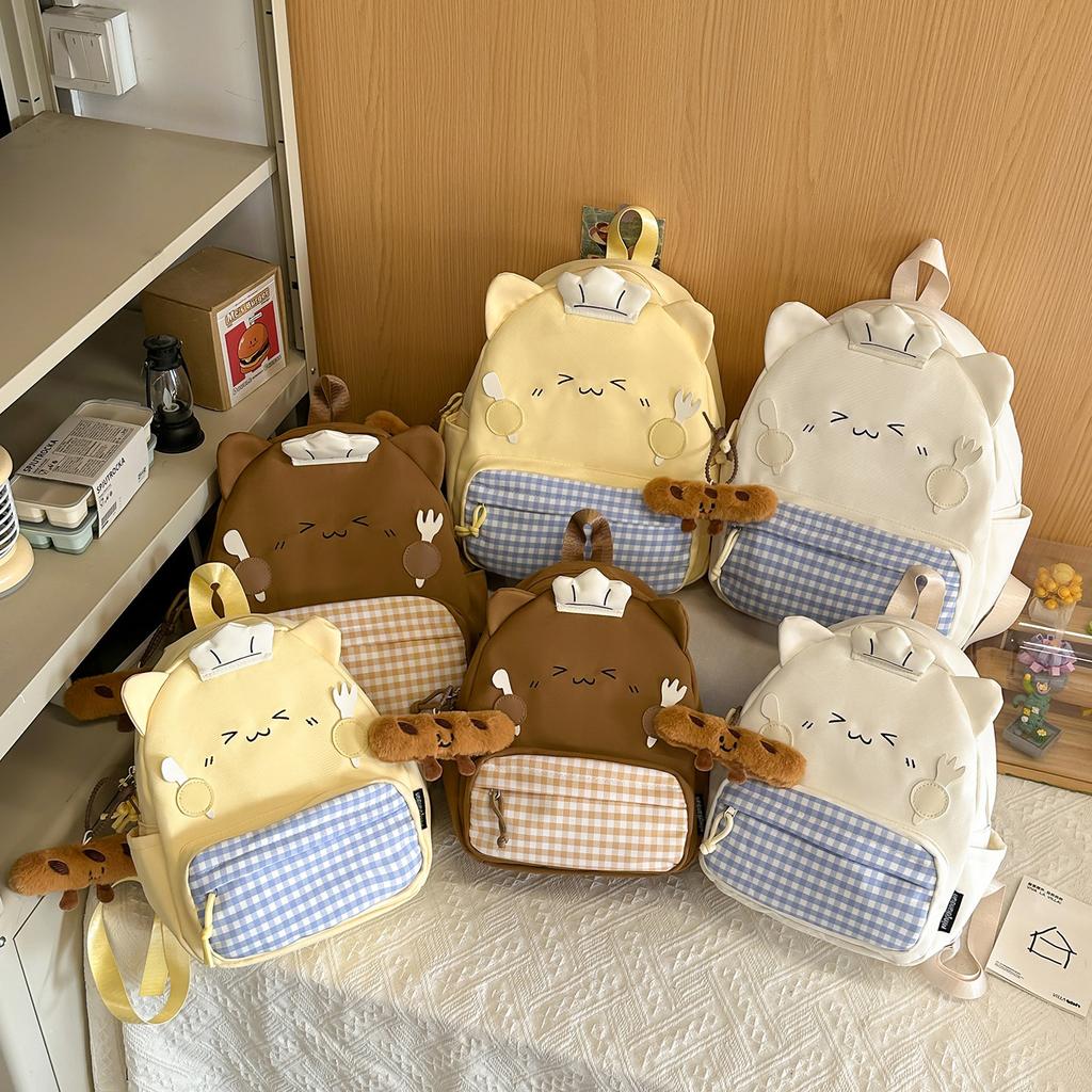 Schoolbag Korean cartoon backpack high value ugly cute female Japanese backpack cute fashion versatile casual student bag