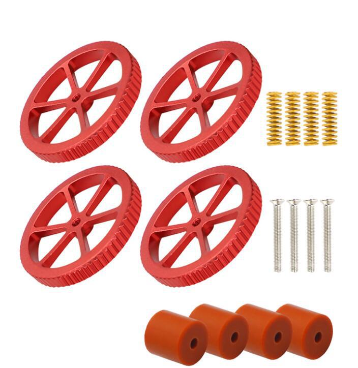 CR10 3D Printer Bed Leveling Kit: M4 Nut, Screw, Spring