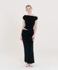 Ingi Active Drape Slit Skirt Black