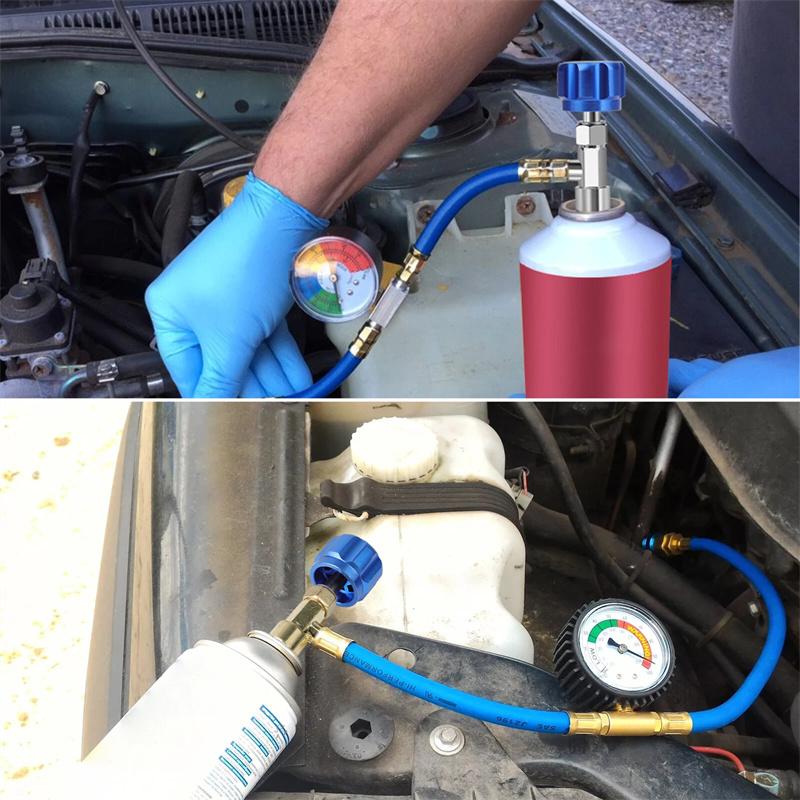 R1234Yf Can Tap, R1234Yf Self-Sealing And Puncture Style Refrigerant Can Tap Valve With Refrigerant Tank Adapters