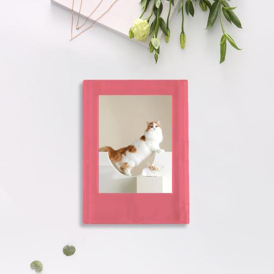 Suport de afișare foto magnetică din acril de 3 inchi Suport foto pentru cameră cu film instantanat transparent