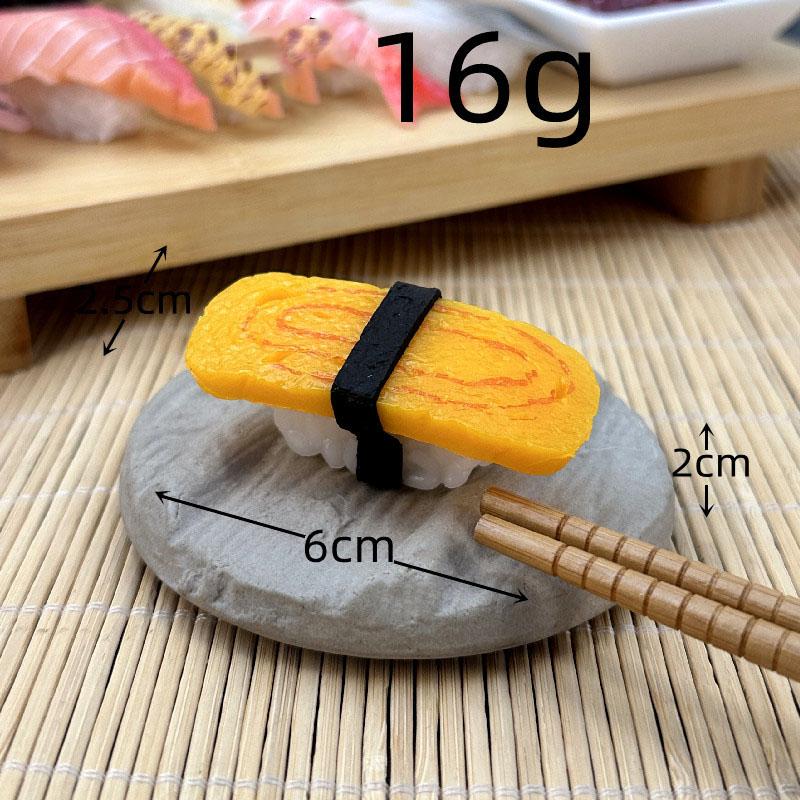 Symulacja 3d Model Sushi Zabawki do gotowania Japońskie jedzenie Sushi z łososiem Kulka ryżowa Symulacja Model jedzenia Rekwizyty wystawowe Brelok Biżuteria