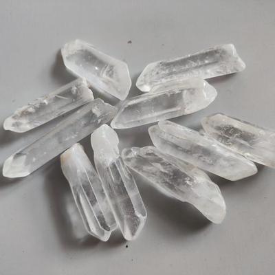 Cristal de Quartzo Branco Natural Coluna Cristal de Rocha Aglomerado de Cristal de Rocha Ponta de Quartzo Transparente Varinha de Cura Tratamento Pedra Decoração para Casa
