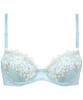 Bra natural roundness for a cotton blend on the skin side of the cup Up wired small and large TU G75 [Wing/Wacoal] AA-G cup, plump, bust-up look,