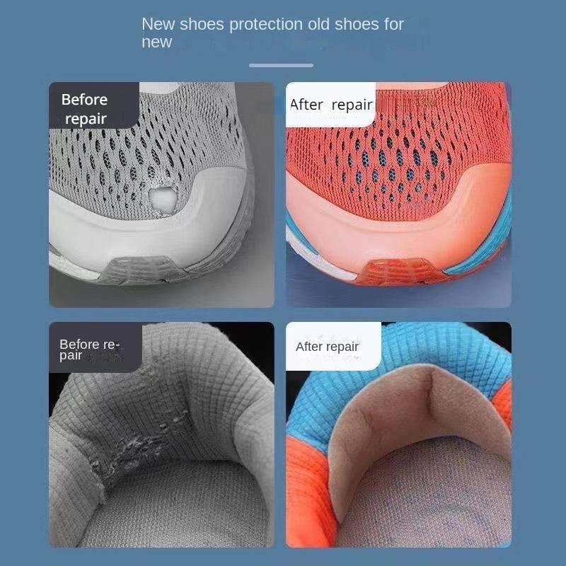 Fashion 4/6 Pcs Sports Shoes Patches Vamp Repair Shoe Insoles Patch Sneakers Heel Protector Adhesive Patch Repair Shoes Heel Foot Care