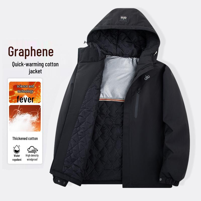 Men s Autumn Hooded Jacket - Light Luxury, Fashionable, Minimalist Cotton, Casual Versatile Top 2XL 145-165