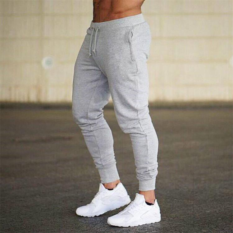 

Fashion Sports Trousers Men s Trousers Fitness Football Training Trousers Slim Casual Trousers Small Feet Men s Trousers M серый