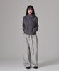 ESCAPEFROM Escf Logo Point High-Neck Windbreaker Charcoal