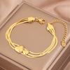 Popular bracelet, titanium steel does not fade, love zircon bracelet, high-end female light luxury niche bracelet, bracelet.