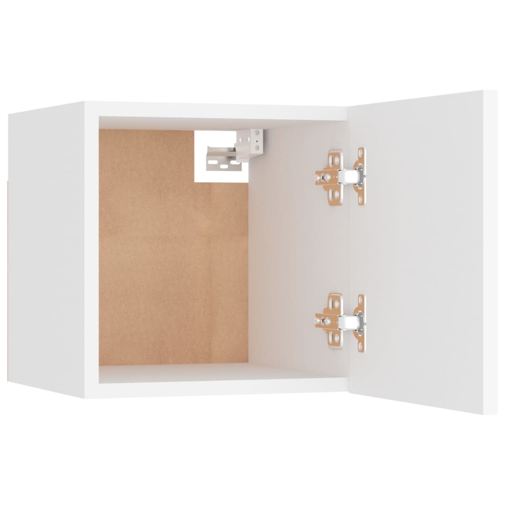 6 Piece TV Cabinet Set White Particleboard
