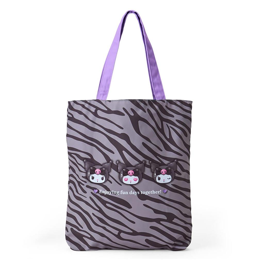Sanrio Kuromi Tote Bag Animal Ages 3 and 071986 (Monotone Design) Polyester, Up,