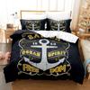 Anchor 3d Bedding Set Ocean Style Quilt Cover E xtra large double bed Duvet Cover With Pillowcase For Kids Boy Queen King Size