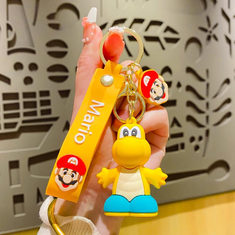 Super Mario Cartoon Keychain Pendant - Cute Car Accessory
