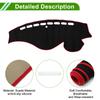 HOPESPANNER Dashboard Mat for Honda Odyssey Dashboard Protective Car Dash Suede Reduces Interior Custom Heat Black with Red Drive Only RB3/RB4