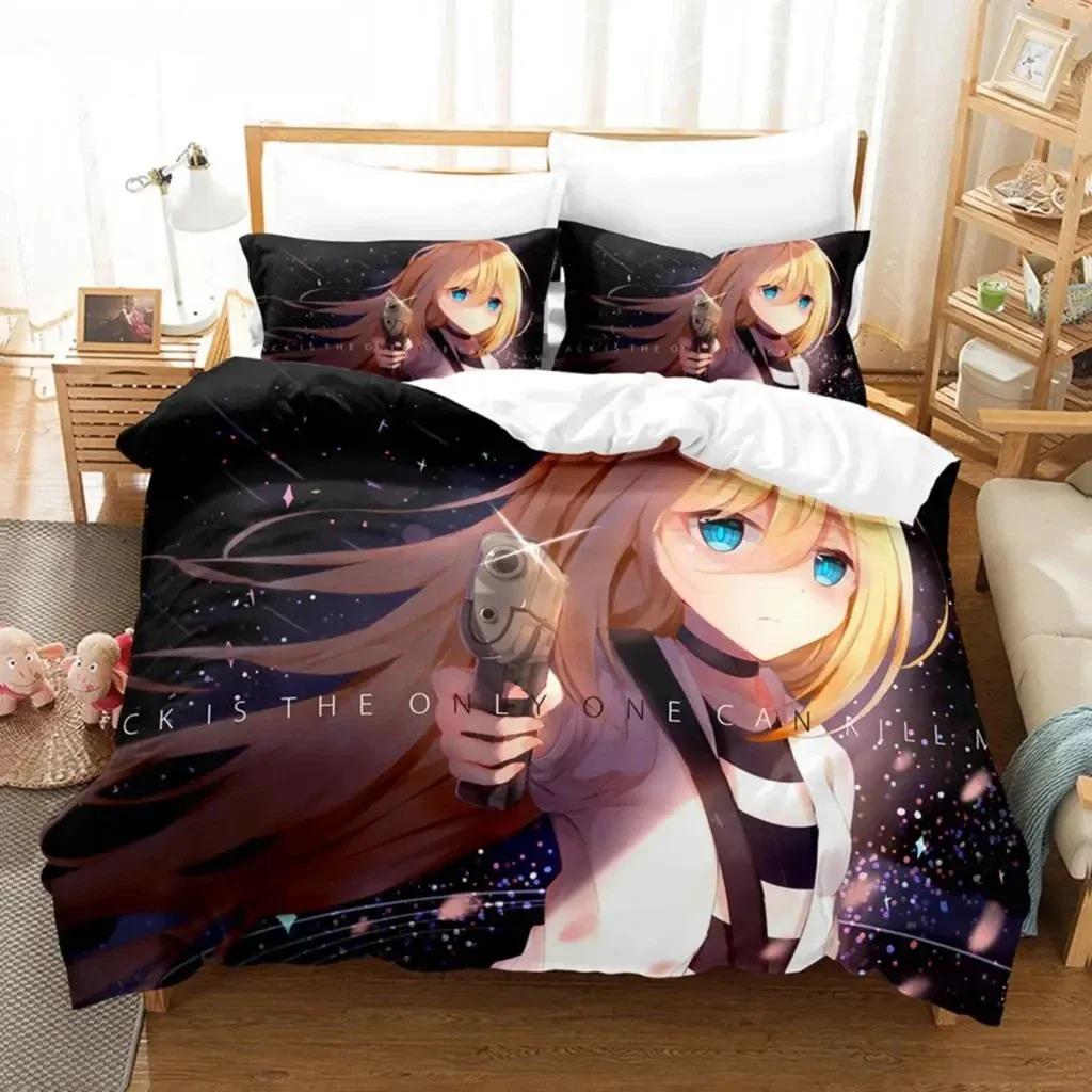 Anime Angels Of Death Bedding Set For Bedroom Soft Modern Bedspreads Comefortable Kids Duvet Cover Quilt Cover And Pillowcase