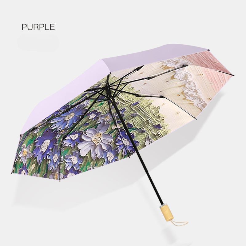 Umbrelă de soare portabilă pentru femei, bărbați, protecție solară UV, rezistentă la soare, rezistentă la ploaie, gumă de culoare, pliabilă, pentru ploaie și soare, umbrele mici