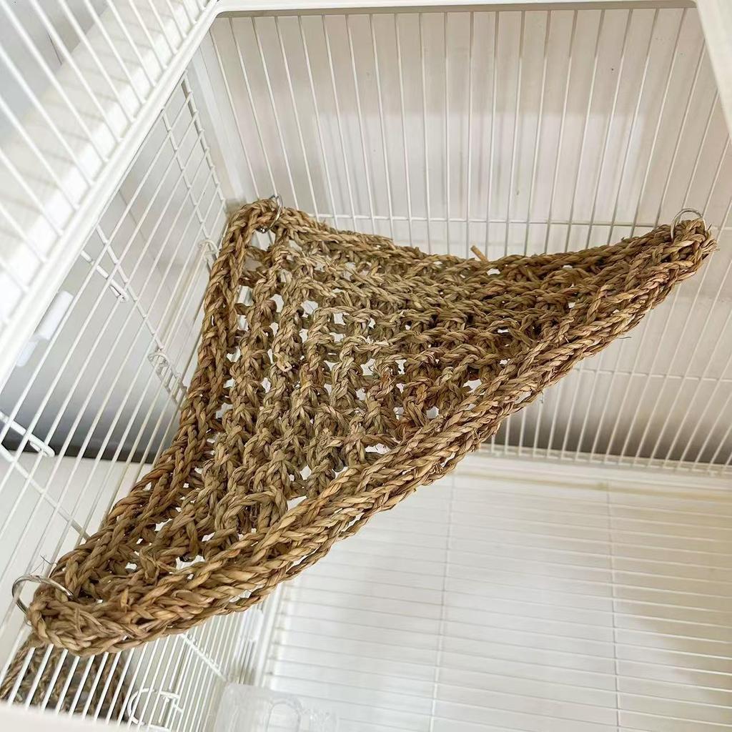 Parrot Moleskin Triangle Woven Swing Bed Hammock