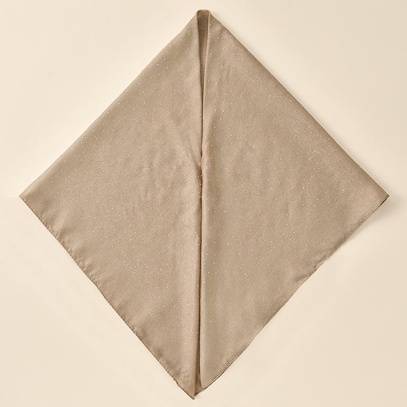 Wrinkle Shiny Instant Scarf Hijabs Plain Womna Muslim Hijab Wraps Malay Islam Turban Diamond Luxury Femme Headband 68*62Cm
