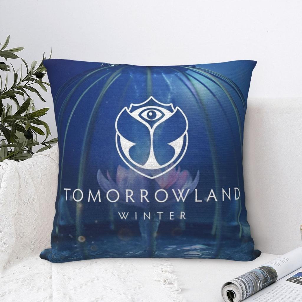 Tomorrowlandd Music Festival Square Pillow Cases Tour Cushion Covers Decorative Throw Pillow Case Cover for Bed 40x40cm