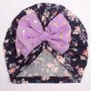 Seasonal new printed children's hats, baby bow headgear, thin girls' hats for infants and young children