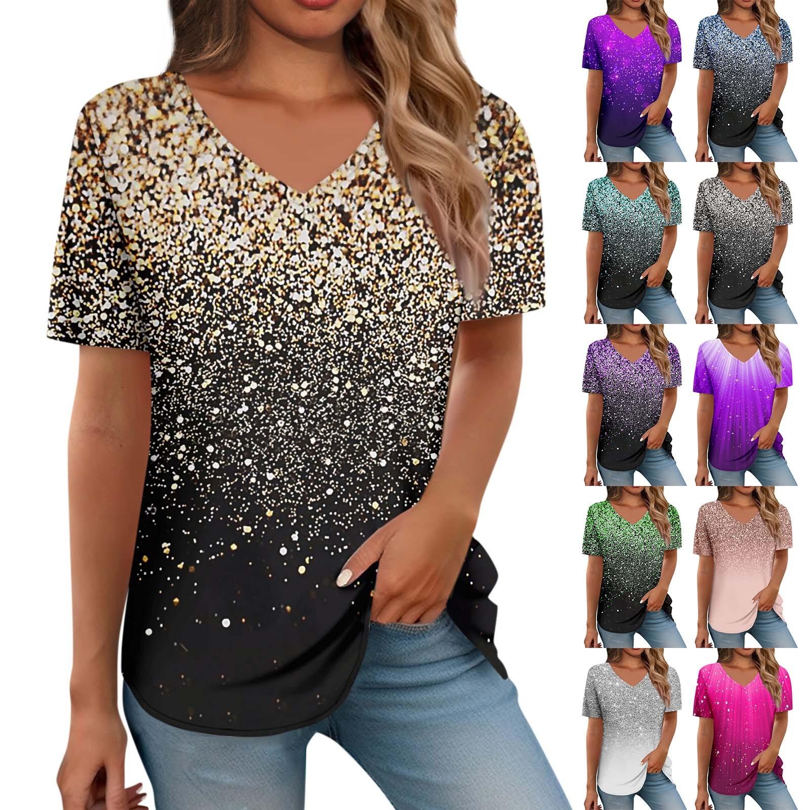 

Женская летняя повседневная футболка с v-образным вырезом и коротким рукавом, винтажный топ с принтом XXXL зелёный