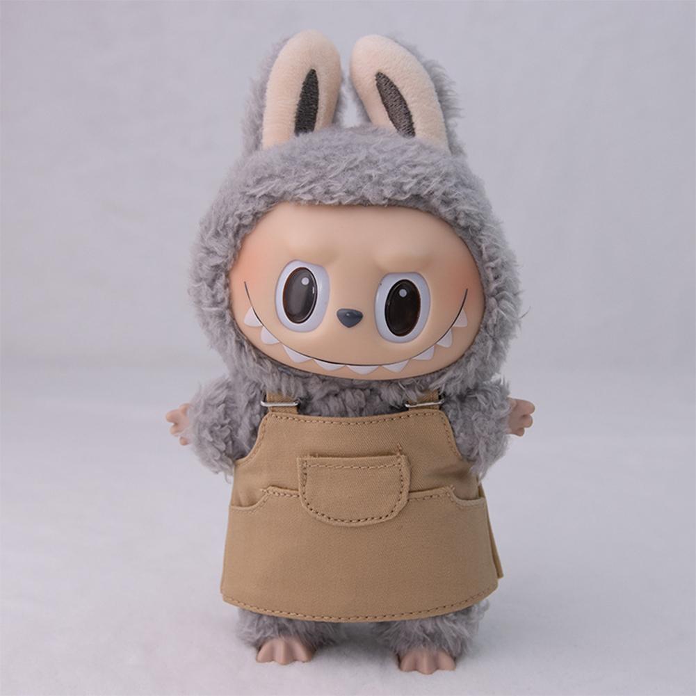 For 17cm Labubu Doll Clothes Fashion Clothes Shoulder Strap Skirt Doll Clothes Color Match Shorts Dolls Accessories Cute Decoration Little Clothes