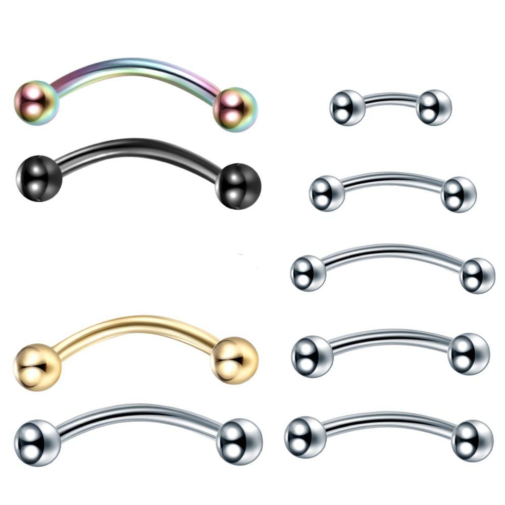 Lip Ring Fake Labret Piercing Barbell Lip Clip Cuff Non-piercing Eyebrow nail Zirconia Lip Clip