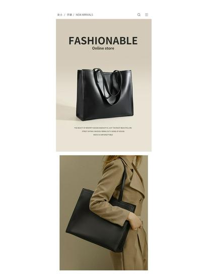 2026 Women's Trendy Work Commute Tote - Large Capacity Single Shoulder Handbag