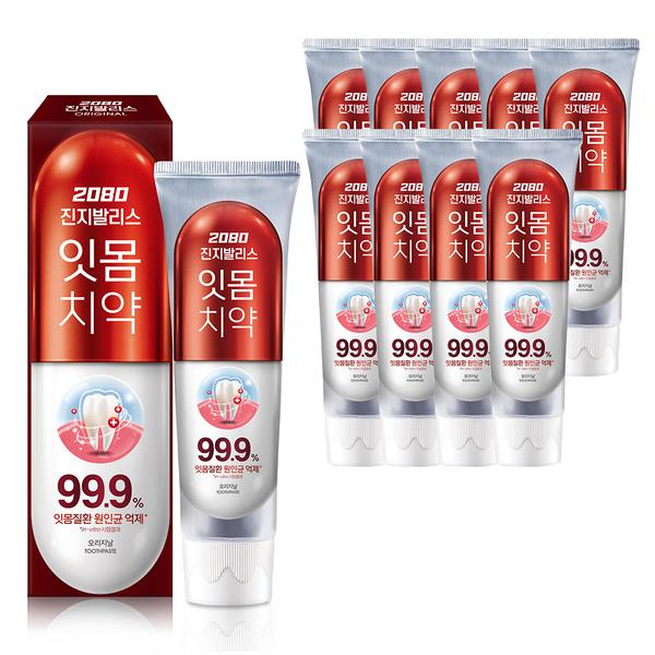 

2080 Зубная паста Gingivalis Original 150г, 10 шт.. корейская зубная паста