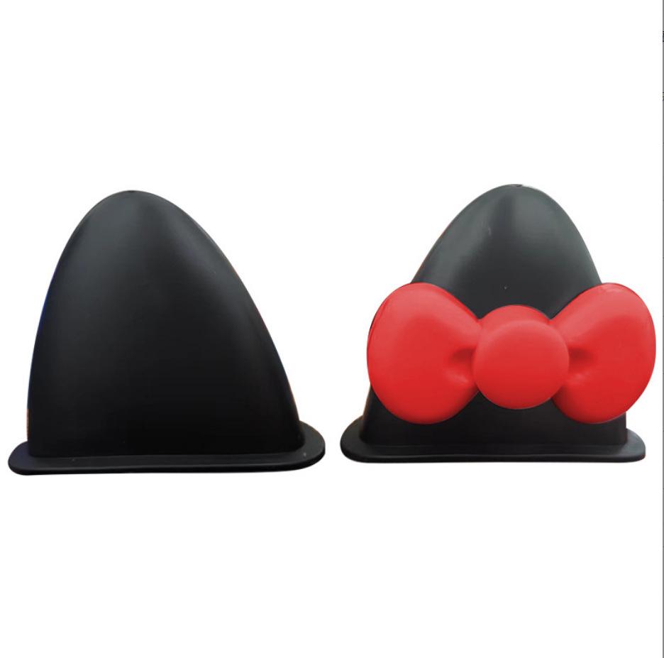 Universal Kitty Cat Helmet Ears & Bow Decoration for Kids' Helmets