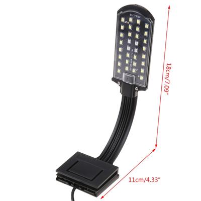 Simple LED Aquarium Lights Water Grass Plants Grow Light Fish Tank Clip-on Waterproof Lighting Lamp